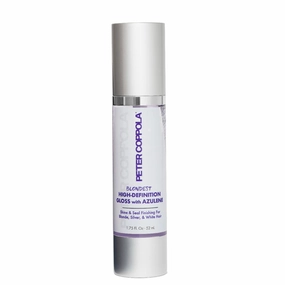 Peter Coppola High Definition Gloss - Purple Hair Toner Oil Serum For Blonde, Silver & White Hair - Eliminates Brassy Yellow Tones, Smooths & Seals Split Ends - Protects Hair From UVA And UVB Rays