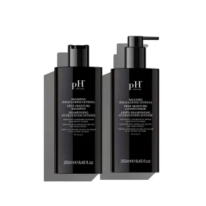 pH PURE HAIR Deep Moisture Shampoo & Conditioner Set - Moisturizing Formula For Dry Damaged Hair - Enriched with Kokum Nut Butter and Rose Extract - 8.45 Oz (Pack of 2)