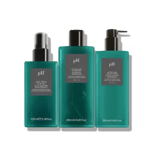pH PURE HAIR Laboratories Ultimate Summer Hair Care Essentials: Shampoo Conditioner & Anti-Frizz Oil for Sun, Salt & Chlorine, Hydrates & Repairs with Aloe Vera & Tulip Extract (8.45 8.45 3.38 fl oz)