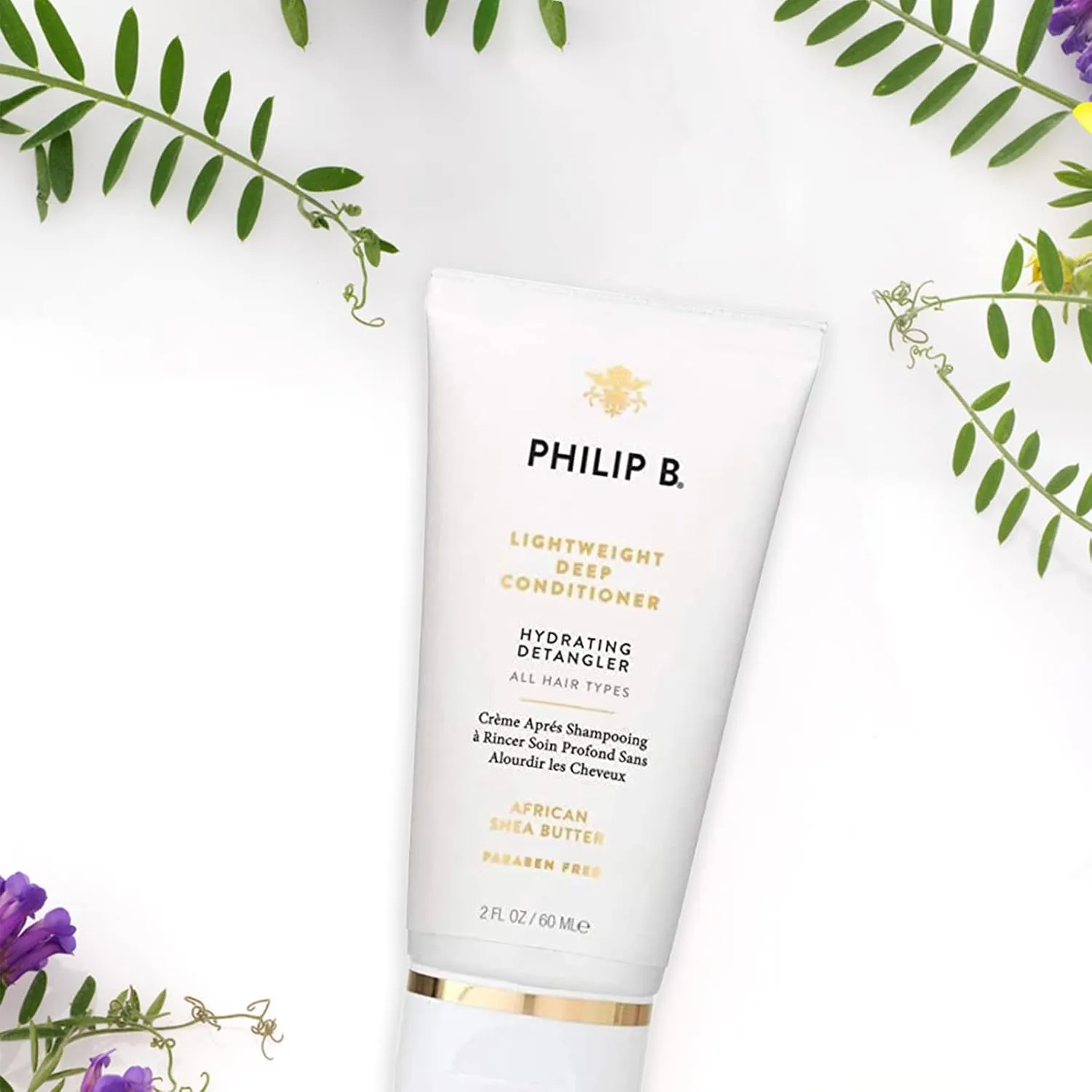 PHILIP B Light-Weight Deep Conditioner 2 oz. (60 ml) | Hair Moisturizer Detangler, Adds Shine and Smoothness to Hair, All Hair Types