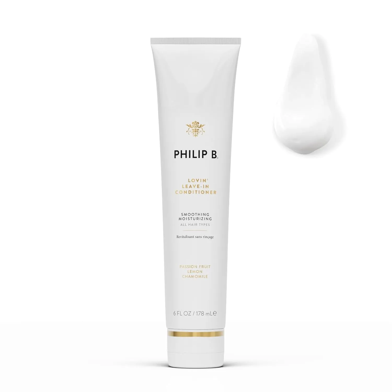 PHILIP B Lovin' Leave-In Conditioner 6 oz. (178 ml) | Light Moisturizing Styling Crème, Tame Frizz and Flyaways