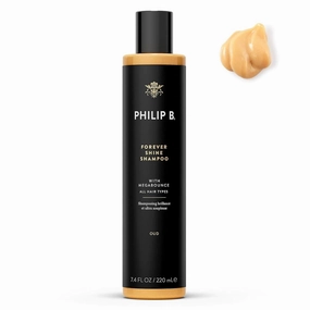 PHILIP B Forever Shine Shampoo, 7.4 fl. oz. (220 ml) - Volumizing Cleanser With Notes of Pure Oud Leaves Hair Smooth & Glossy, Reduces Frizz, For All Hair Types