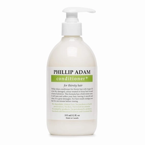 Phillip Adam Thirsty Hair Conditioner   for Dry or Damaged Hair - Infused With Argan Oil, Moringa Seed Oil and Macadamia Oil - Paraben Free, Vegan - 12 Fl Oz