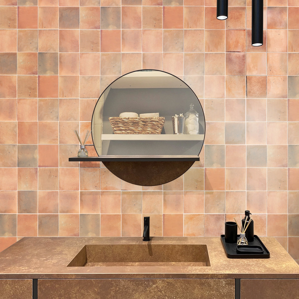 Pink 4x4 Glossy Square Ceramic Tile (50 pack, 5.39 sq ft/case)