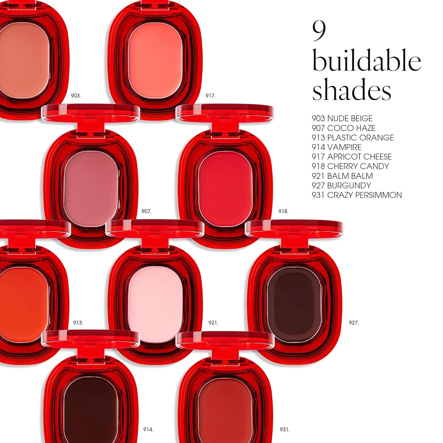 PLAT LIPS 927 BURGUNDY, Lip & Cheek, Lightweight, Naturally Dewy  Glowy Finish, Blendable & Buildable Formula (1.2g, 0.003 oz.)