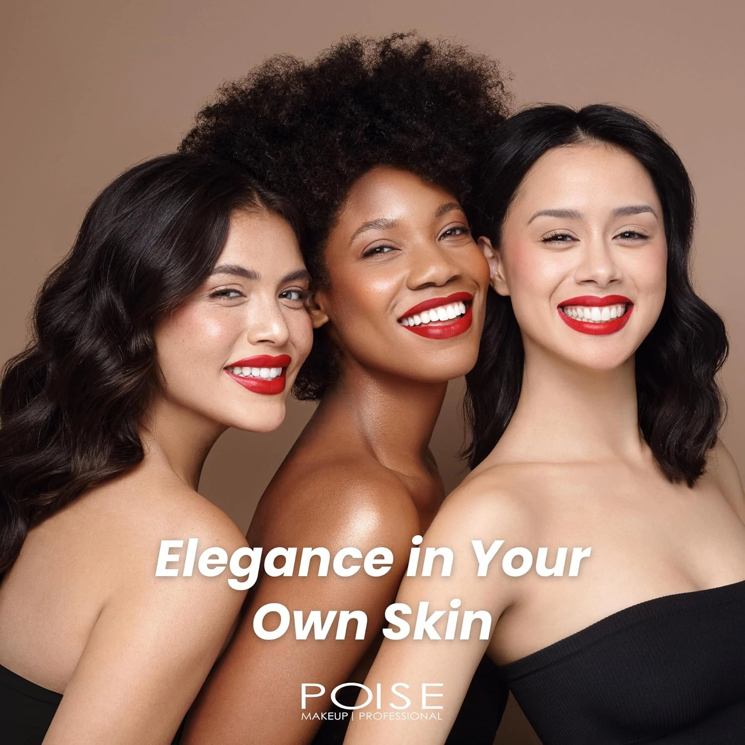 Poise Makeup HD Crème Multitasking Compact | Ultra Smooth Cream Formula Used as Eyeshadow Base, Smudge Finish Eye Color, Brow Definer, Highlight, Contour, and Lip Color, CAMEL