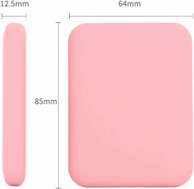 Portable Handheld Folding Makeup Mirror, LED Light with 8 LED Beads Magnified Twice by A Mirror,White