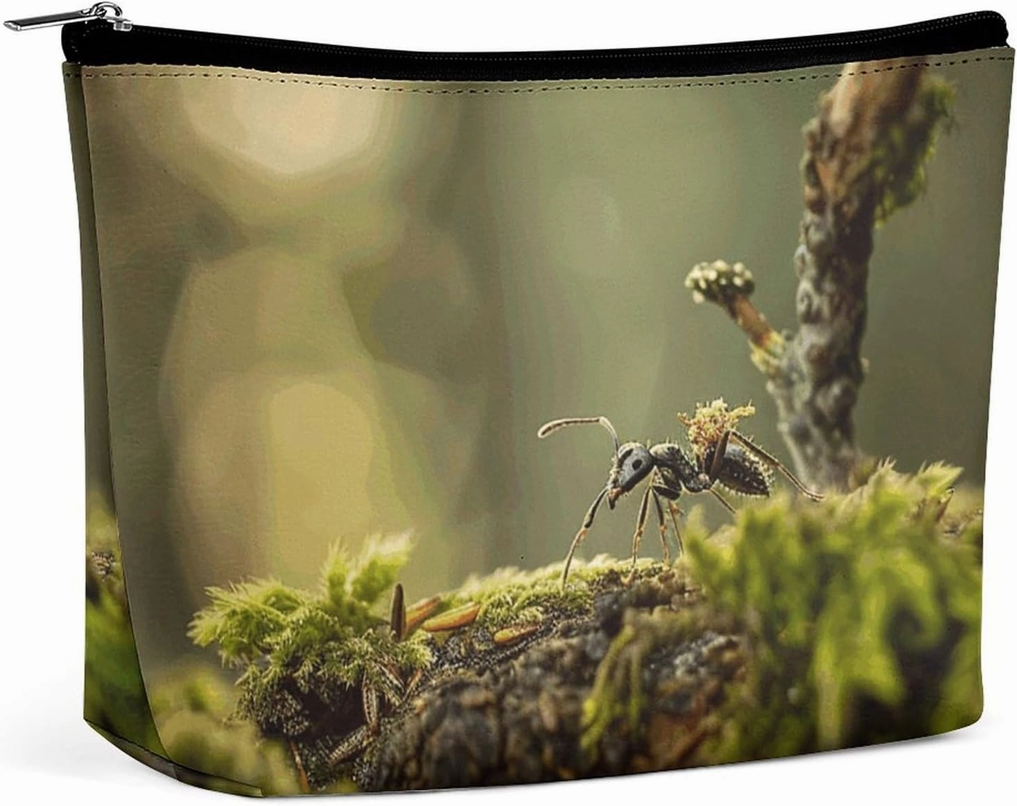 Portable Small Cosmetic Bag Cute Travel Makeup Bag Ant Carrying Food Waterproof Toiletry Bag for Women