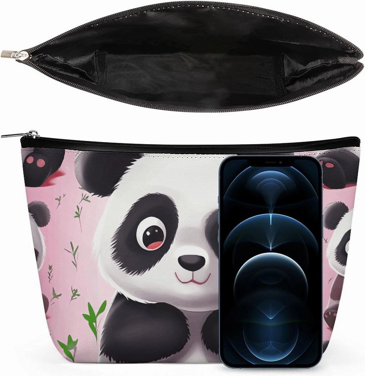 Portable Small Cosmetic Bag Cute Travel Makeup Bag Cute Panda Waterproof Toiletry Bag for Women