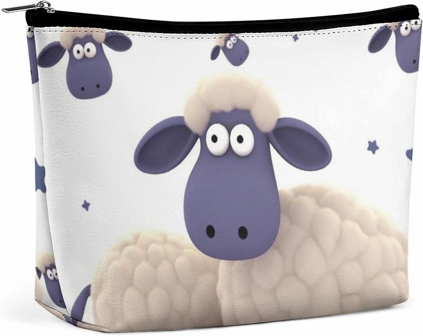 Portable Small Cosmetic Bag Cute Travel Makeup Bag Sheep Waterproof Toiletry Bag for Women