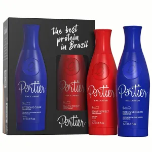 Portier Exclusive Keratin Treatment | Progressive Brush | Smoothing System - 1L