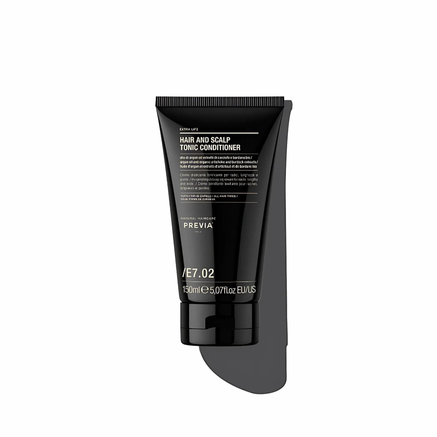 PREVIA Extralife Hair & Scalp Tonic Conditioner | Rebalancing Hydrating & Soothing Treatment for Sensitive Scalp | Vegan & Cruelty-Free Hair Care Solution | 5.07 Floz