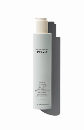 PREVIA Volume Bodifying Conditioner Anti Dandruff Volumizing Conditioner for Thin Hair Hydrating Formula with Tilia Blossom Extract Sulfate & Paraben Free Strengthens Fine Hair 8.45 oz