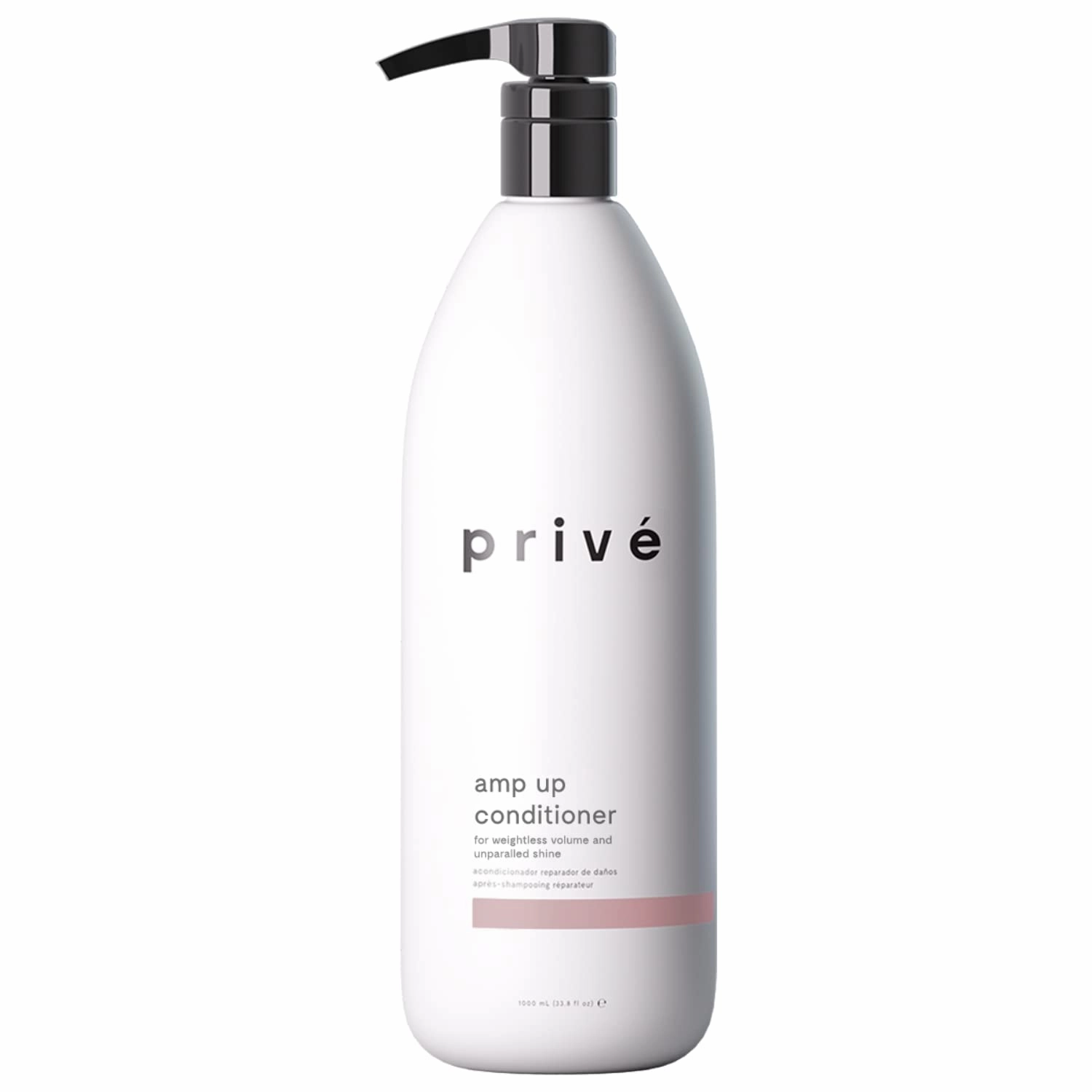 Privé Amp Up Volumizing Conditioner for Fine Hair - Sulfate Free Hair Conditioner for Men & Women - Vegan & Color-Safe Formula with Bamboo, Green Tea & Acai - Provides Weightless Moisture (33.8 oz)