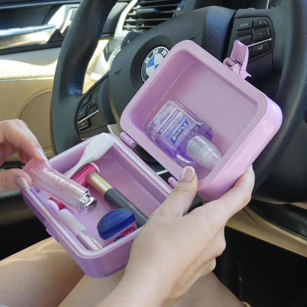 Pro | Vacuum Insulated Storage Container, Prevents Messes & Melting for Deodorant, Lip Balm, Lipstick, Cosmetics, and More (Pink Rose)