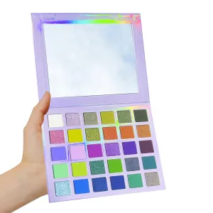 Professional super shine shimmer 30 color eyeshadow palette,high pigment matte duochrome shimmer,Cruelty- Free Makeup Pallet,Colorful Powder Long Lasting Waterproof Eye Shadow (make up-1)