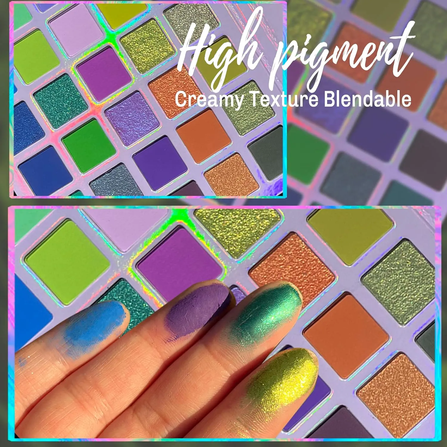 Professional super shine shimmer 30 color eyeshadow palette,high pigment matte duochrome shimmer,Cruelty- Free Makeup Pallet,Colorful Powder Long Lasting Waterproof Eye Shadow (make up-1)