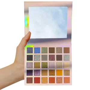 Professional super shine shimmer 30 color eyeshadow palette,high pigment matte duochrome shimmer,Cruelty- Free Makeup Pallet,Colorful Powder Long Lasting Waterproof Eye Shadow (make up-2)