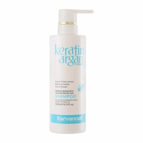 Professional Keratin Argan Shampoo, Damage Repair, Color Protection, Sulfate & Paraben Free, 16.9 Fl Oz