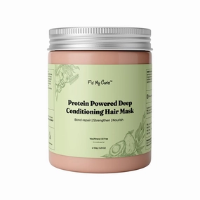Protein-Powered Deep Conditioning Hair Mask| Avocado Oil, Amla for Strengthening, Hydrating & Restoring Curls| Enhances Bounce, Adds Shine, & Boosts Elasticity| for all Hair Types 5.29 oz