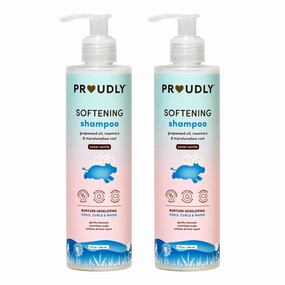 PROUDLY Softening Shampoo by Gabrielle Union & Dwyane Wade, Black & Brown Babies Coils, Curls & Waves, Tear-Free, Paraben-Free & Dermatologist-Tested, Sweet Vanilla, 9 oz, Pack of 2