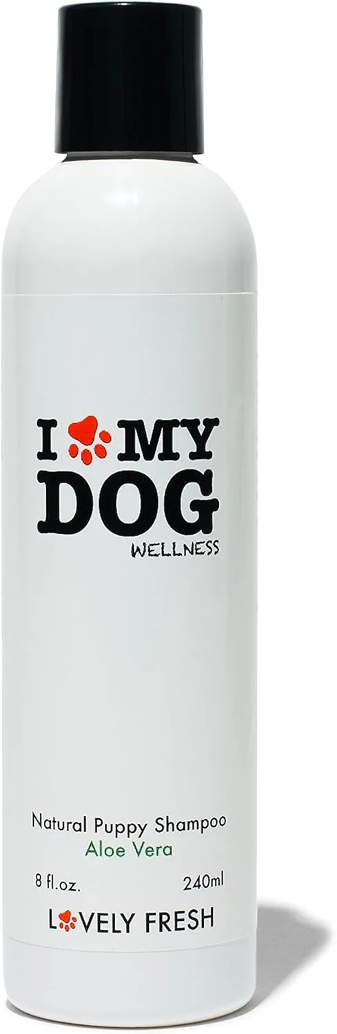 Puppy Gentle Shampoo - All Natural Grooming Product - Aloe Vera - Soothes Skin - Conditions Coat - Perfect for Pet Sensitive Youthful Skin - Premium (8 Fl. Oz)