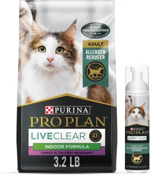 Purina Pro Plan LiveClear with Probiotics Allergen Reducing Indoor Turkey & Rice Adult Dry Cat Food