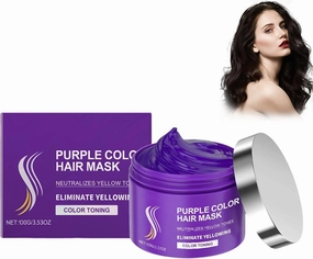 Purple Collagen Hair Mask, Deep Conditioning, Smooth Moisture Treatment, Repair Damaged Hair, Hair Mask For Damaged Hair