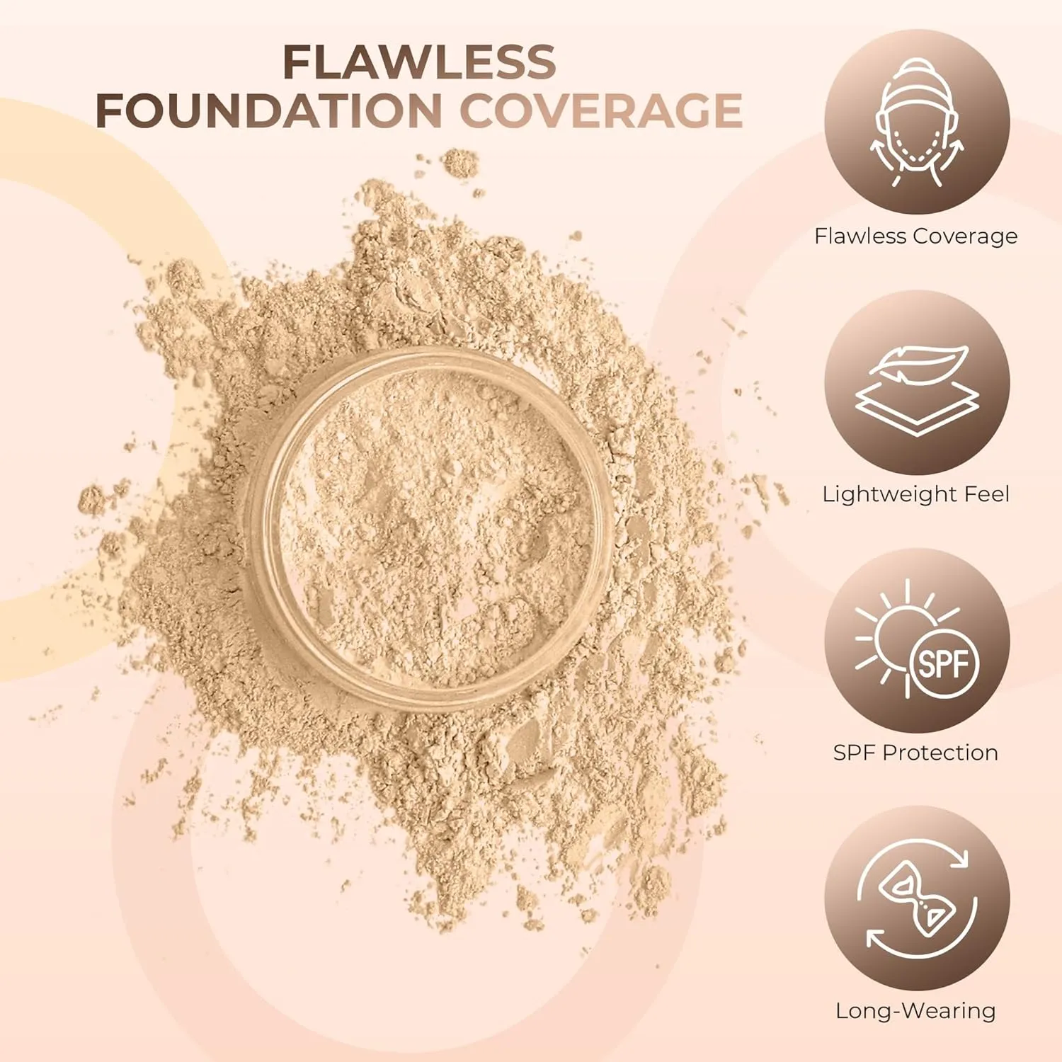 QUICK FIX KIT Mineral Makeup Starter Set Sample Size Matte Bare Face Powder (Fair 2)
