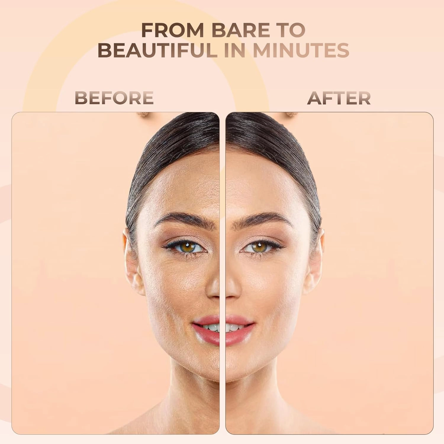 QUICK FIX KIT (MEDIUM CONCEALER & BEIGE FOUNDATION) Mineral Makeup Starter Set Sample Size Matte Bare Face Powder