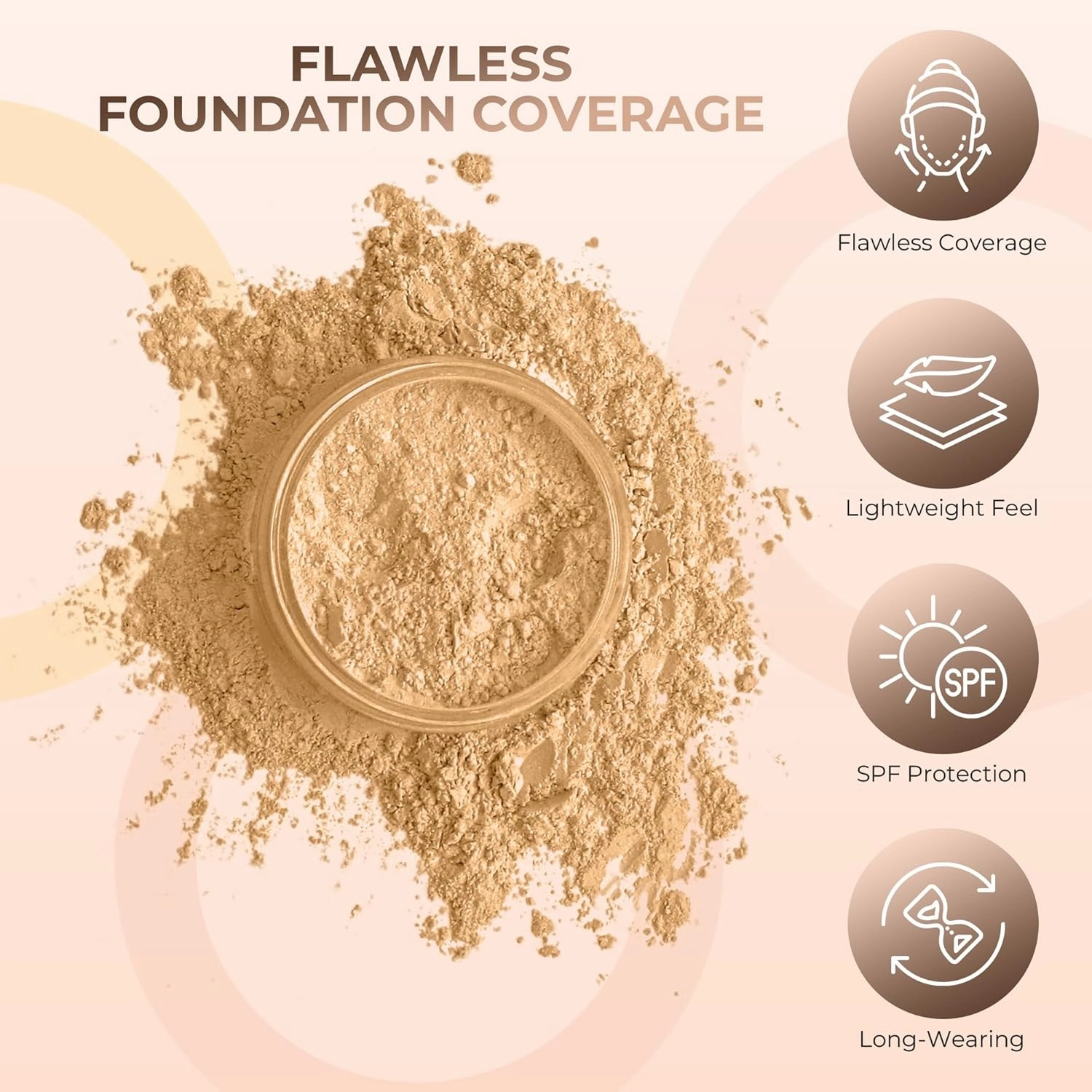QUICK FIX KIT (MEDIUM CONCEALER & BEIGE FOUNDATION) Mineral Makeup Starter Set Sample Size Matte Bare Face Powder