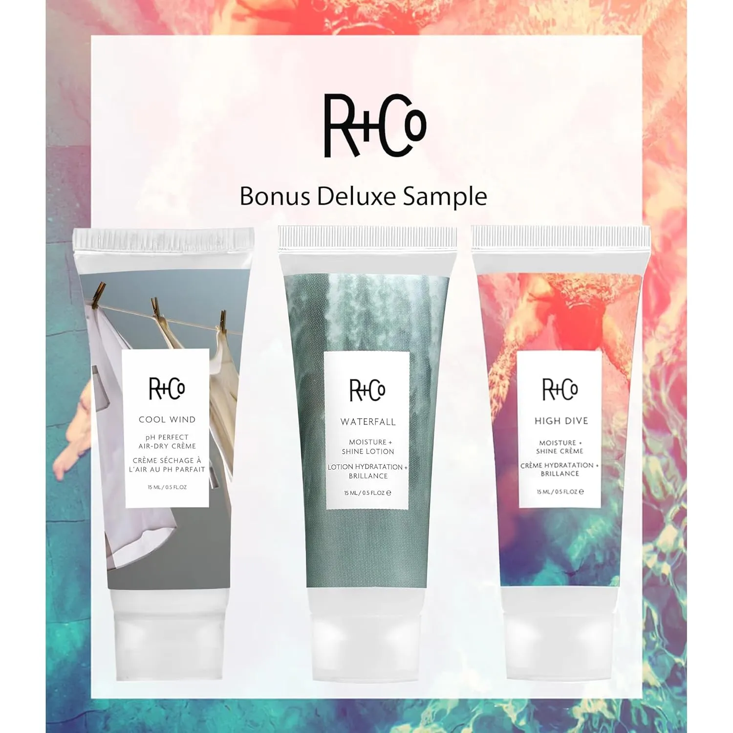 R Co Bel Air Smoothing Shampoo and Conditioner Set (8.5 Oz)   R Co Bonus Deluxe Sample (.5 Oz) | Body   Shine   Smoothing for All Hair Types | Vegan   Cruelty-Free |