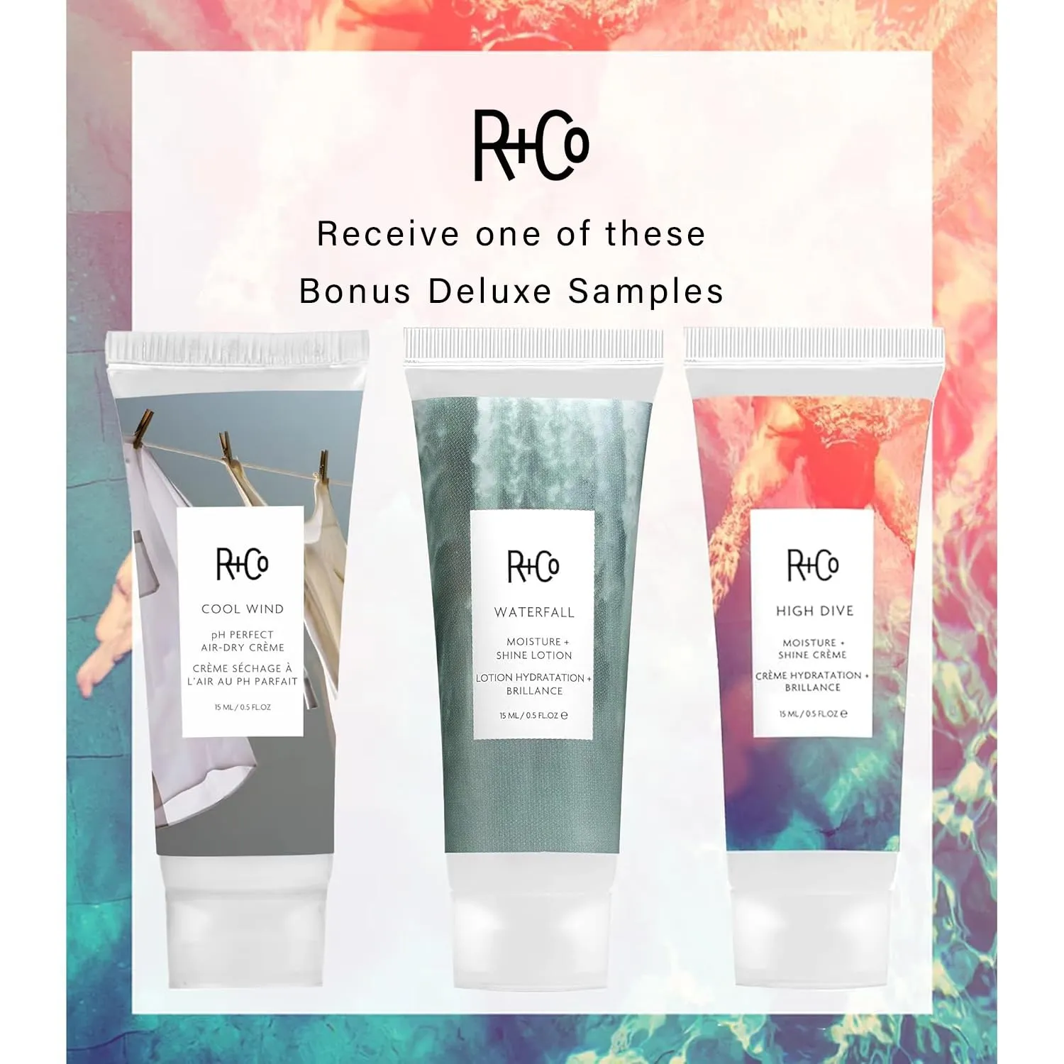 R Co Television Perfect Hair Shampoo & Conditioner Set   Deluxe Sample (0.5oz) | Body   Shine   Smoothing for All Hair Types | Vegan   Cruelty-Free | 8.5oz (pack of 2)