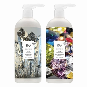 R Co Gemstone Color Hair Shampoo and Conditioner Set for Color Treated Hair | Body   Shine   Smoothing for All Hair Types | Vegan   Cruelty-Free | 1 Liter, Pack of 2