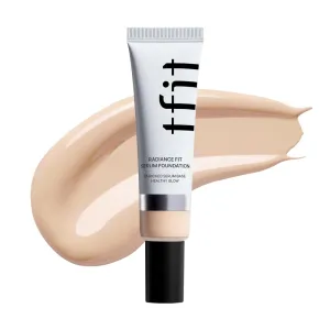 Radiance Fit Serum Foundation - Flawless Coverage, Dewy finish, Long-lasting, Lightweight, Korean Makeup,1.05 Oz. (N02 Nude, 1.05 Oz.)