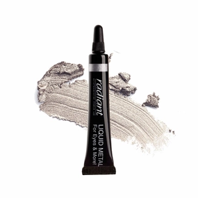Radiant Professional Liquid Metal Eyeshadow For Eyes & Lips, Waterproof Liquid Shadow for Intense Color & Long Lasting Effect, Fast Drying Smudge Proof Metallic Pigment, 0.23 ounces (04)