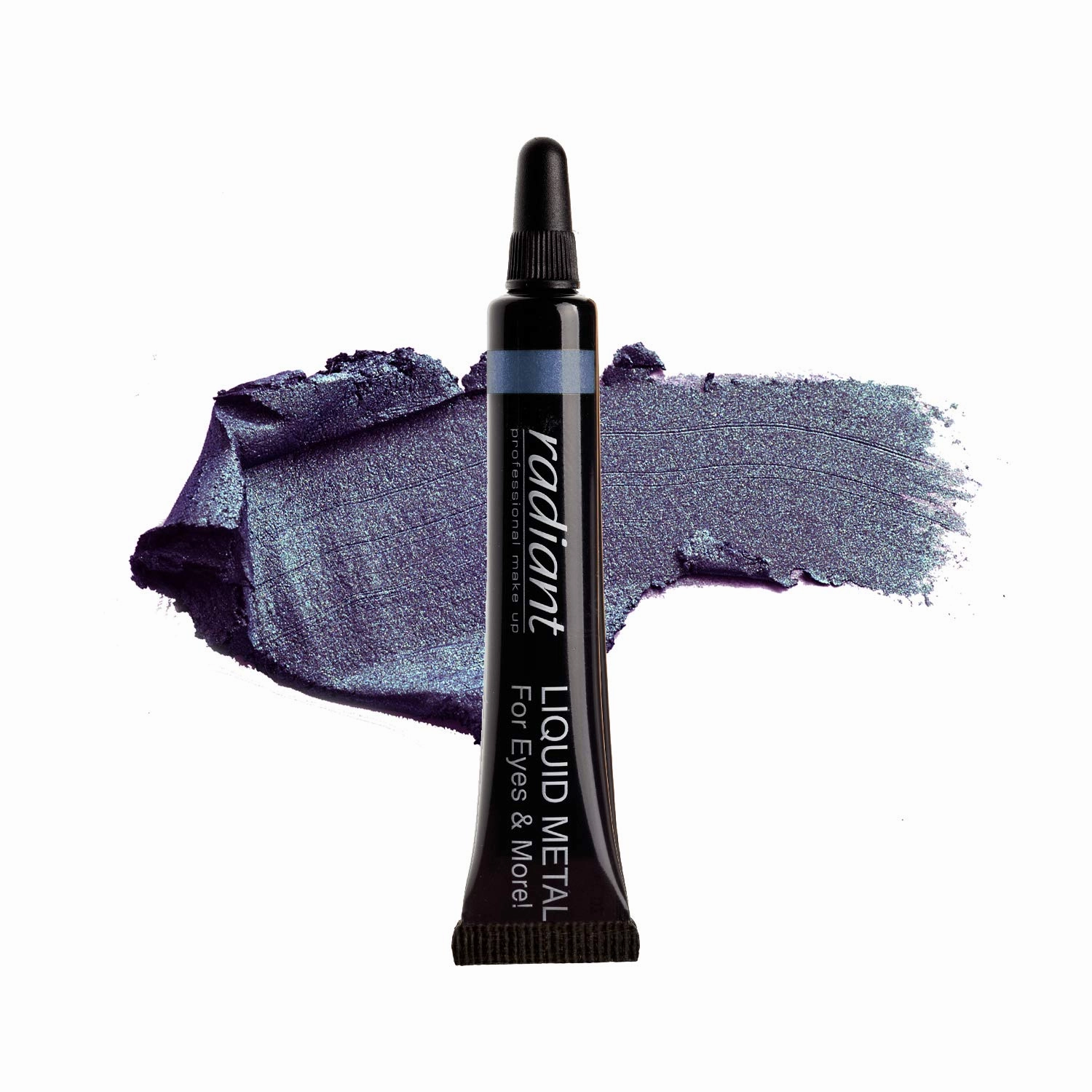 Radiant Professional Liquid Metal Eyeshadow For Eyes & Lips, Waterproof Liquid Shadow for Intense Color & Long Lasting Effect, Fast Drying Smudge Proof Metallic Pigment, 0.23 ounces (06)