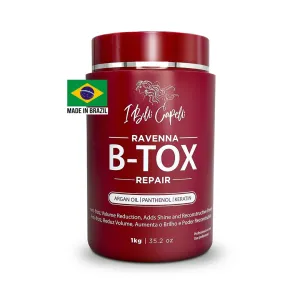 Ravenna Repair Hair B-tox -Cirugia Capilar para el Cabello, Formaldehyde-Free- B-tox Capilar Para El Cabello, Long Lasting Anti-Frizz, Smoothing, B-tox Hair Treatment 35.2 oz(1kg)