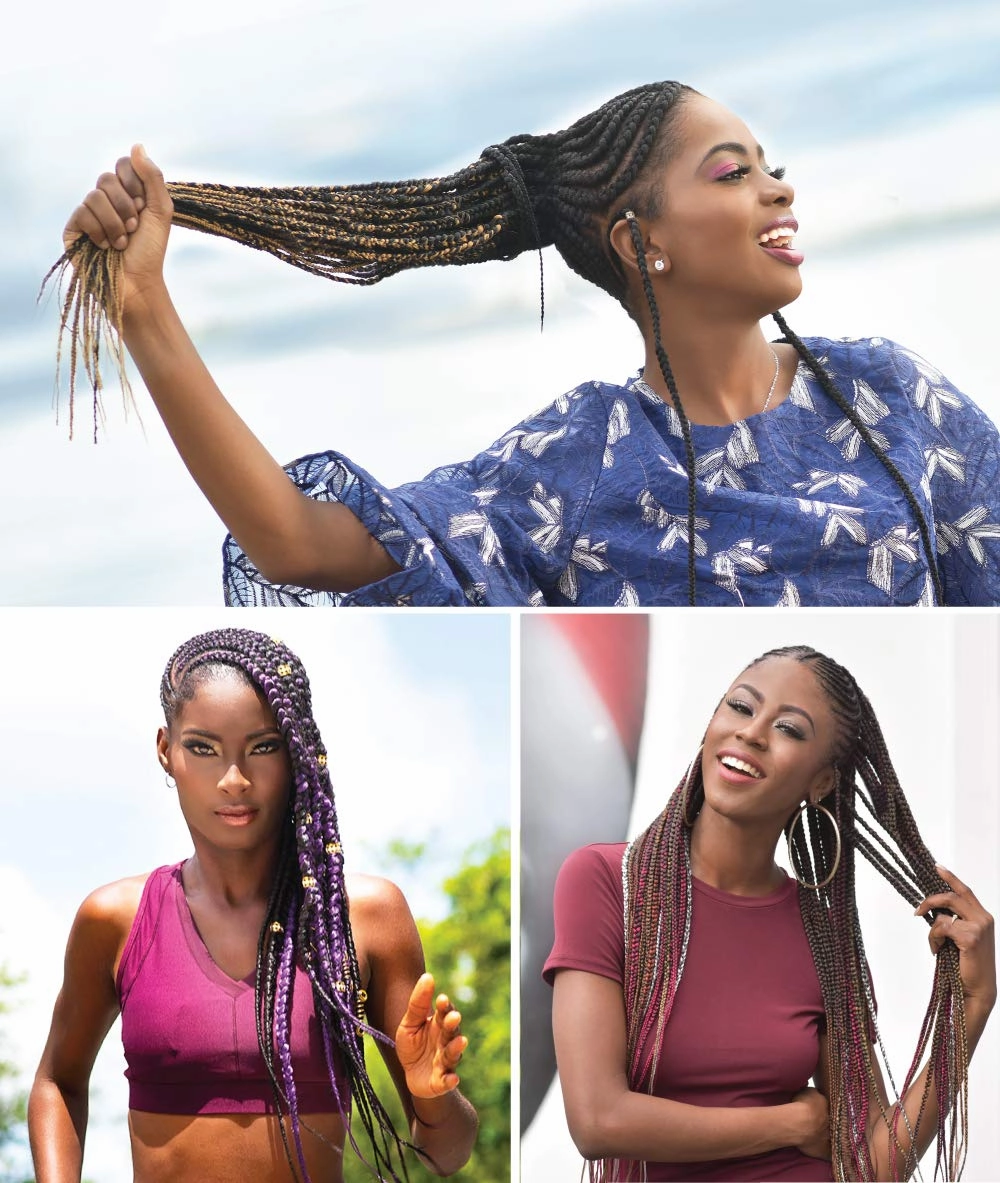 REALISTIC - Multi Pack Deals! Pre-stretched X-Pression 3X Ghana Braids 60" 100% Kanekalon Easy to braid, KNOTLESS, FEED in Braid Itch Free (3-PACK, T1BBG) E613XG6-TBBG3