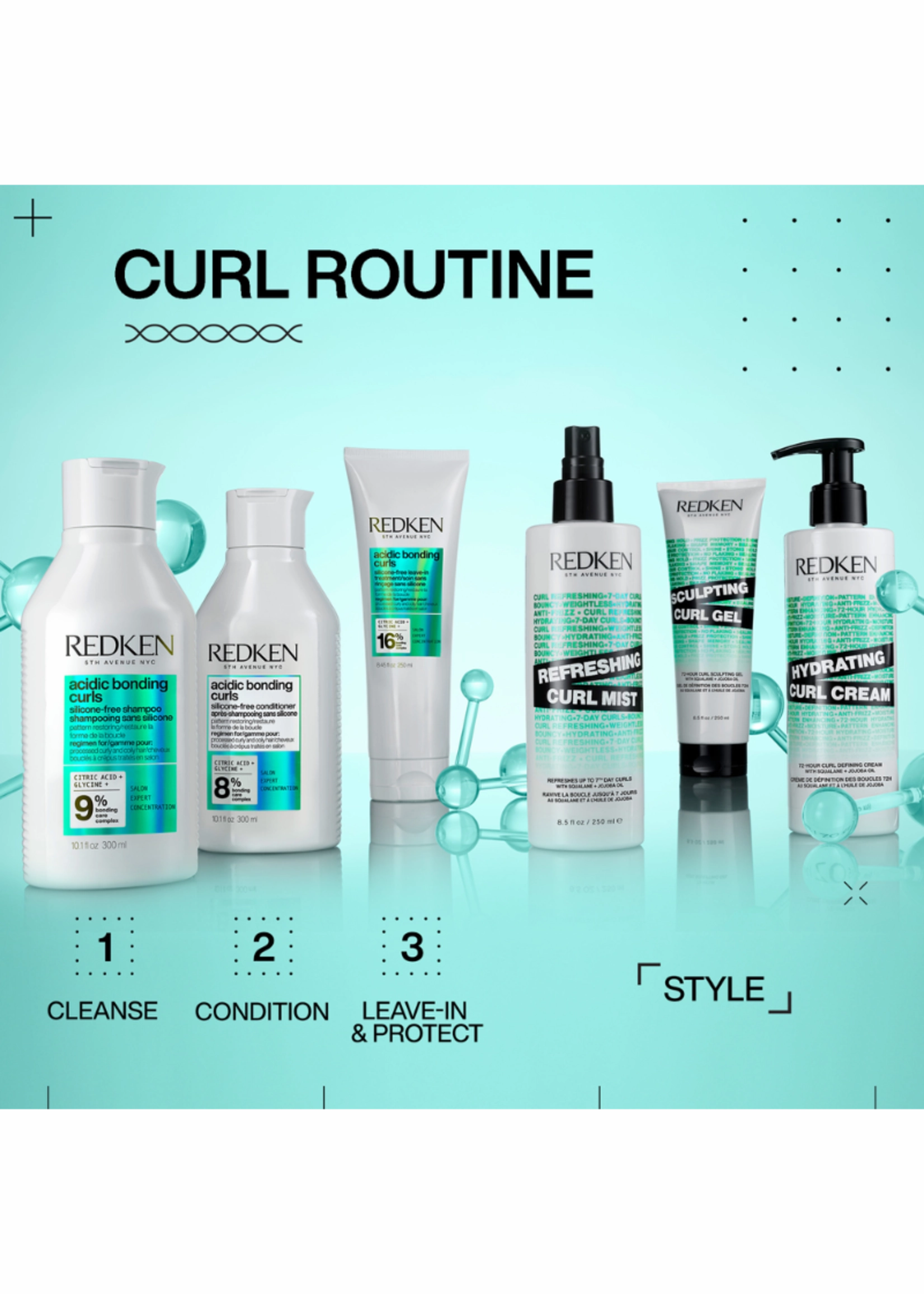 Redken Acidic Bonding Concentrate Curls Silicone Free Shampoo 300ml