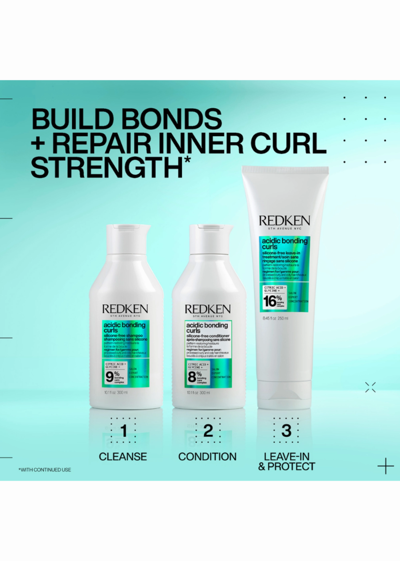 Redken Acidic Bonding Concentrate Curls Silicone Free Shampoo 300ml
