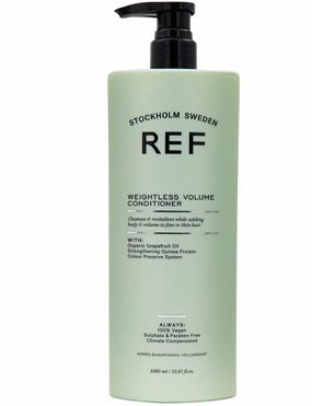Ref Weightless Volume Conditioner 1000ml Light conditioner with natural extracts specially selected to protect, strengthen and detangle fine or thin hair.…