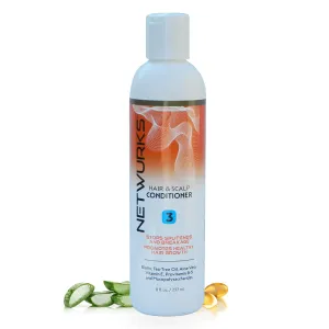 Regrowth Hair & Scalp Conditioner with Biotin, Aloe Vera, & Tea Tree Oil to Provide Shine & Volume, Detangler, 8 oz