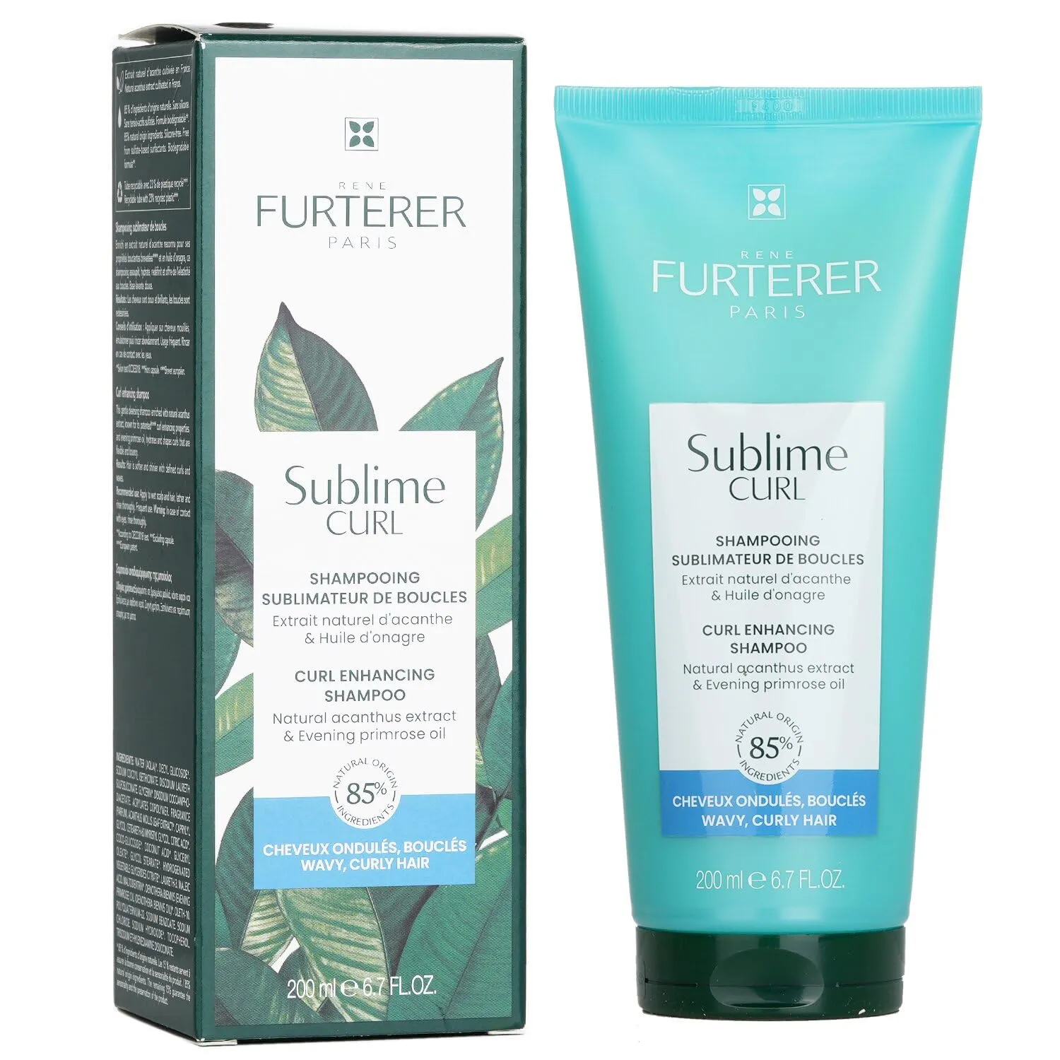 Rene Furterer SUBLIME CURL Curl Activating Shampoo - For Curly, Wavy Hair - Frizz Control