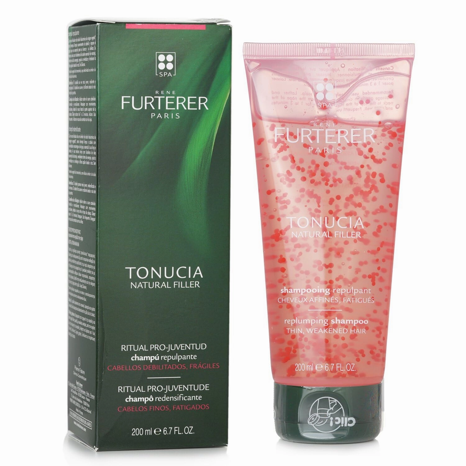 Rene Furterer TONUCIA Replumping Shampoo - For Thin, Weakened Hair Due to Aging - Redensify & Revitalize - Silicone-Free - Travel-Size