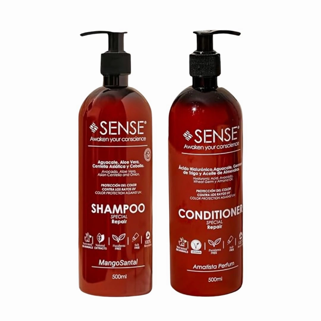 Repair Hair Care System: Shampoo & Conditioner - For Hydration, Strength & Protection - Salt-Free, Paraben-Free Formula (Kit Shampoo & Conditioner)
