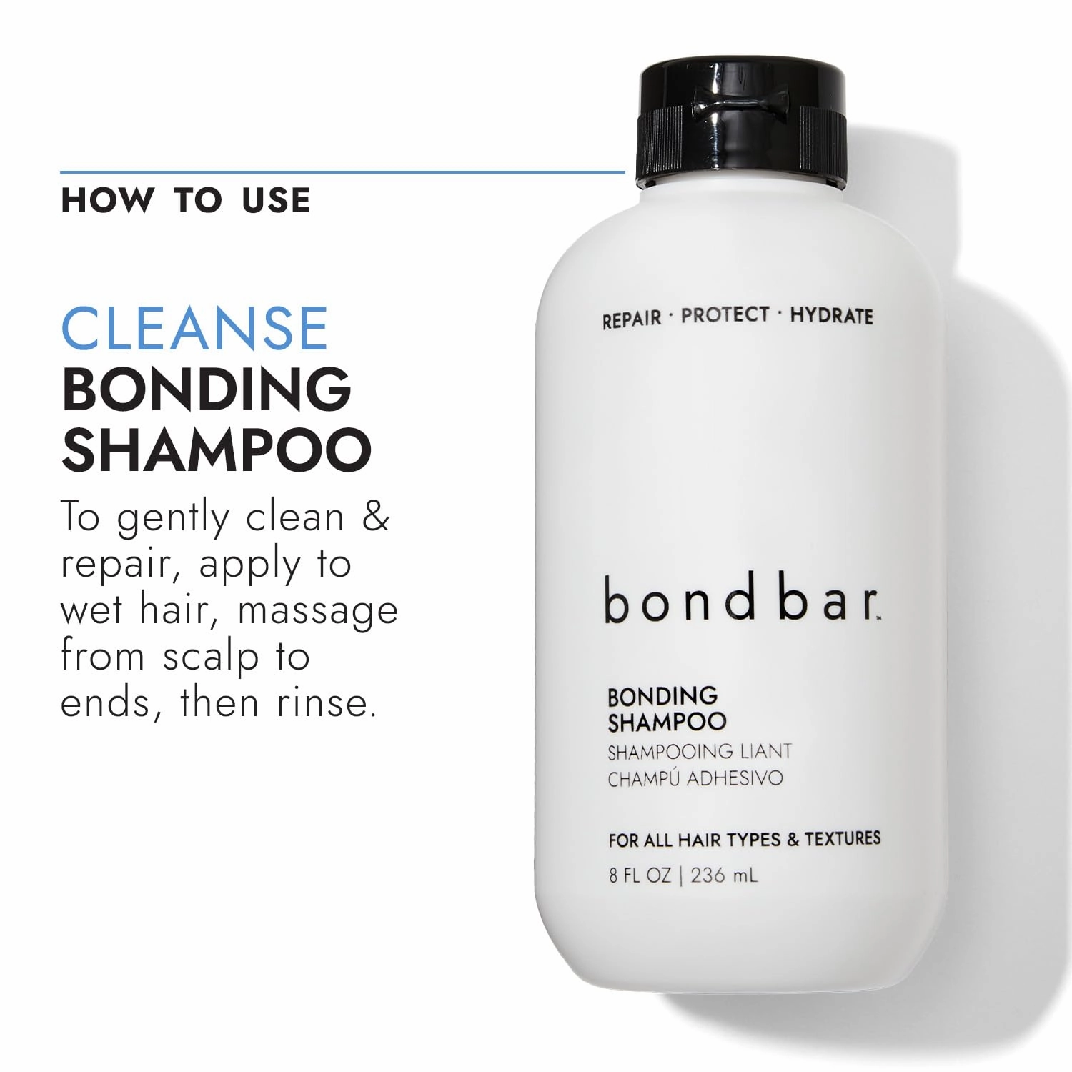 Repairing Shampoo & Styling Cream, Protects, Strengthens & Hydrates All Hair Types & Textures, Prevents Flyaways & Frizz, Adds Moisture & Shine, Vegan, Cruelty-Free