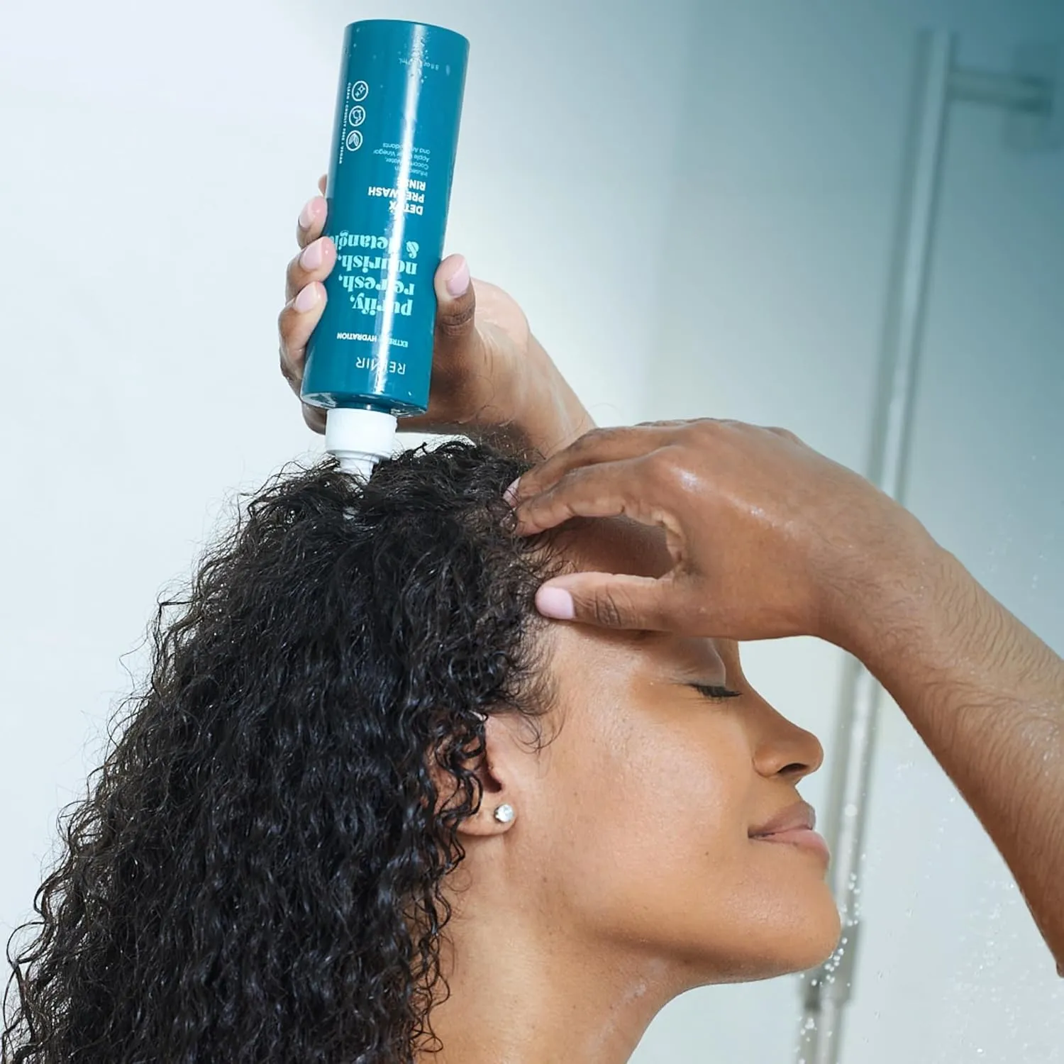 REVAIR Detox Pre-Wash Apple Cider Vinegar Hair Rinse - Pre Shampoo Treatment for Hair - Remove Build-Up & Revive Curly/Coily Strands - Coconut Water Scalp Cleanser - Vegan & Cruelty Free (8 Fl Oz)