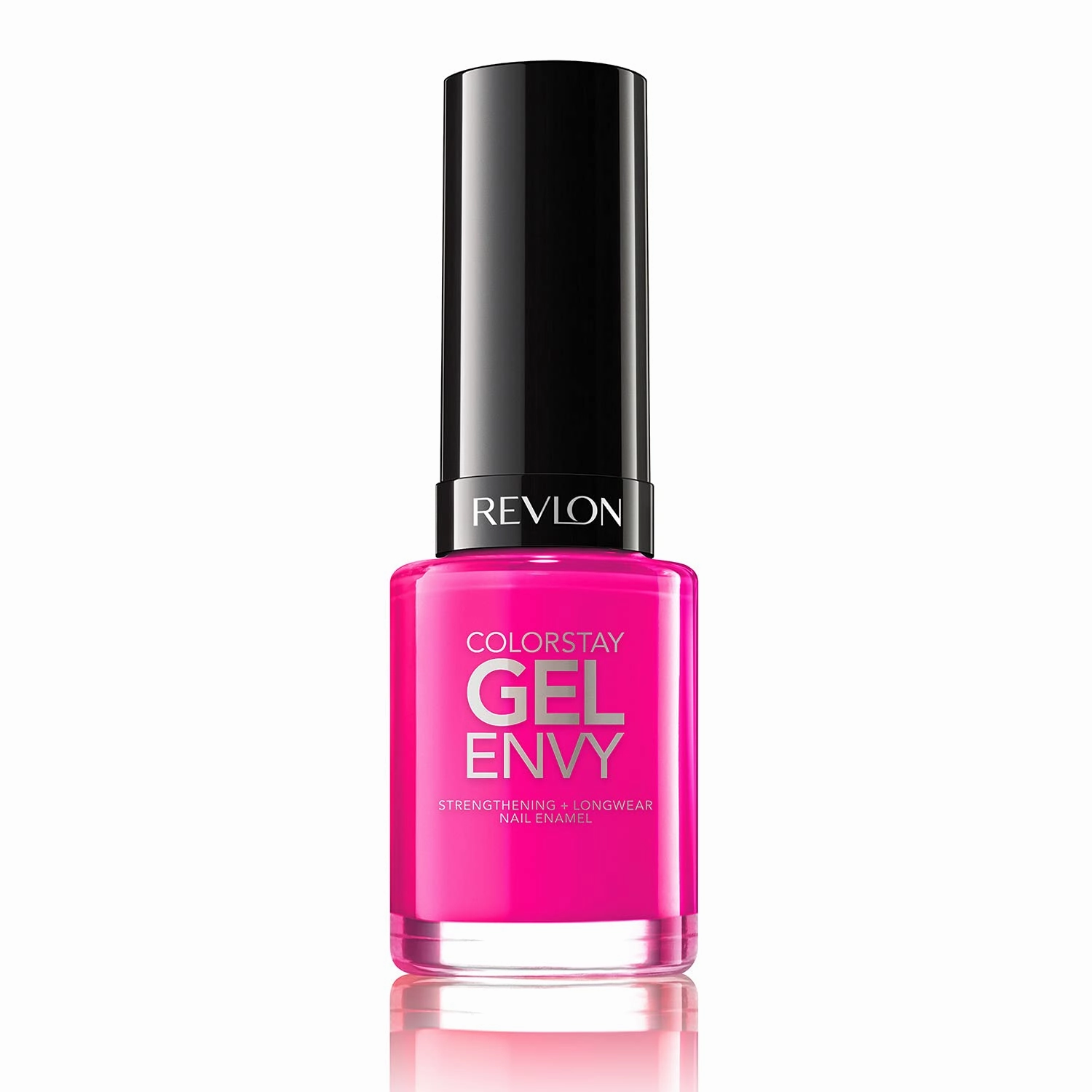 Revlon ColorStay Gel Envy Longwear Nail Polish, with Built-in Base Coat & Glossy Shine Finish, in Pink, 125 Vegas Baby, 0.4 oz