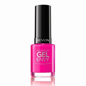 Revlon ColorStay Gel Envy Longwear Nail Polish, with Built-in Base Coat & Glossy Shine Finish, in Pink, 125 Vegas Baby, 0.4 oz